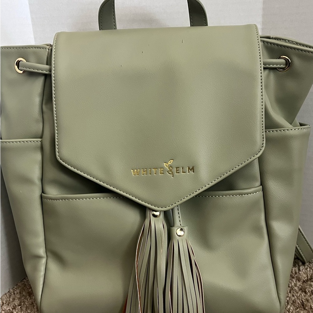 White Elm Sage Luna Drawstring Backpack